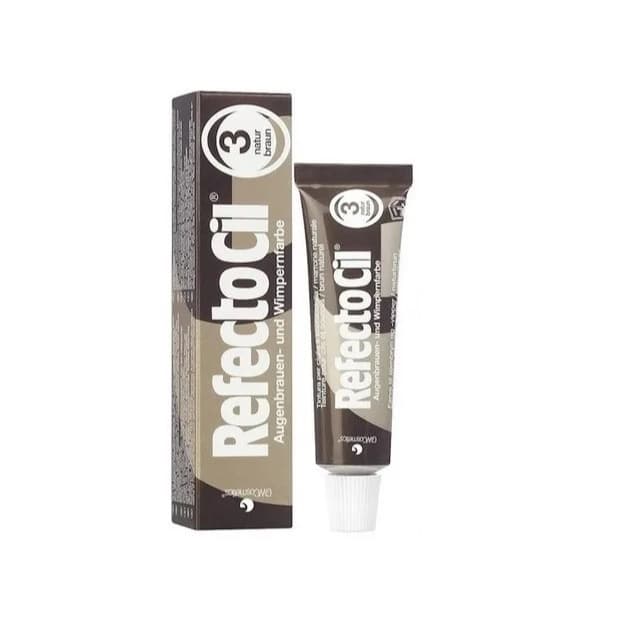 Refectocil 3.0 Castanho Natural / Escuro 15ml + Oxidante Henafix 20ml Tintura para Cílios Sobrancelhas Barba