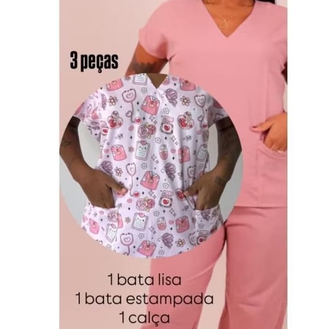 Scrub Pijama Cirúrgico/Hospitalar / KIT COMBO 3 PEÇAS ( MONTE AO SEU GOSTO )