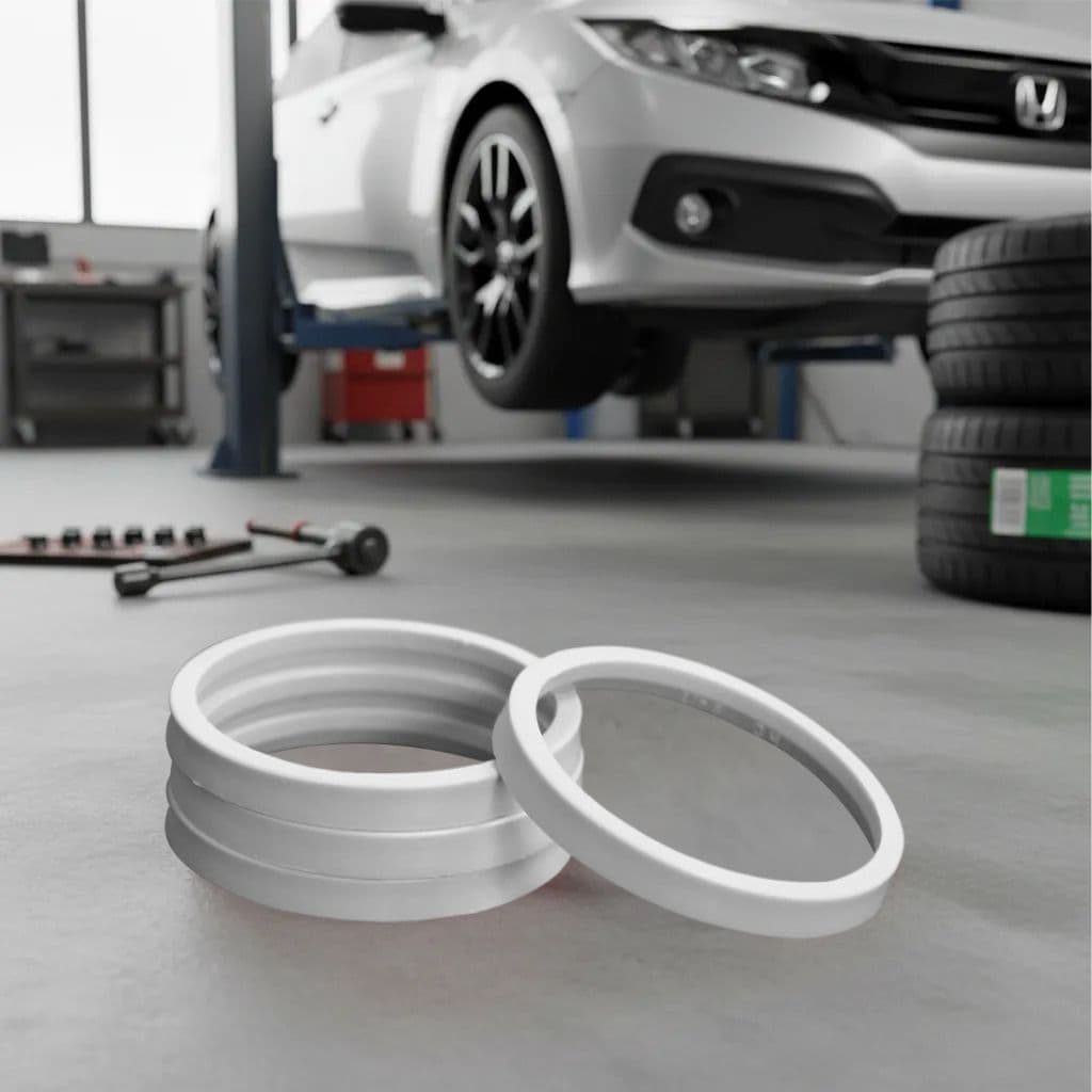Anel Centralizador Para Roda Esportiva Liga Leve APENAS PARA NEW CIVIC CINZA 64,10mm