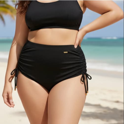 Sunquini Biquini shortinho Short Praia Para Banho Forrado Com Ótima Costura e cós