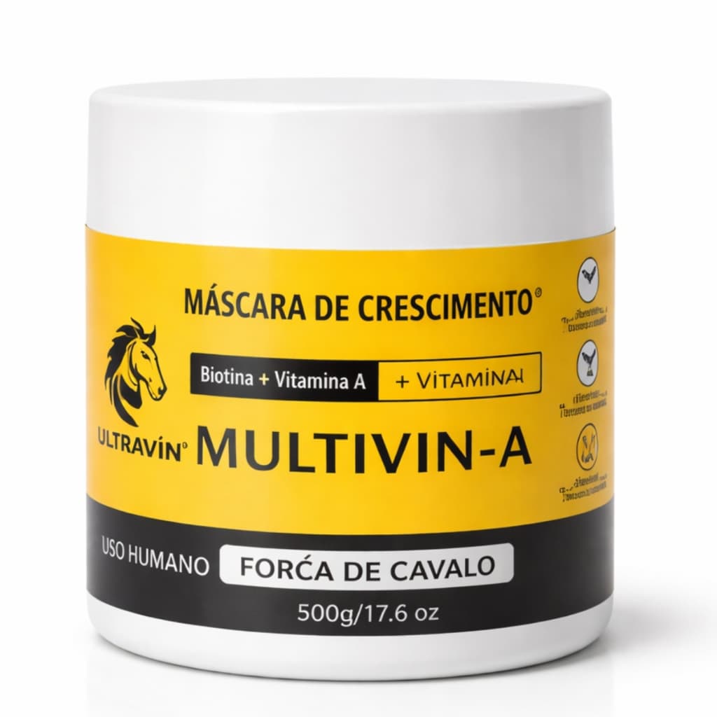 Mascara Crescimento Capilar Força De Cavalo Biotina - 500g