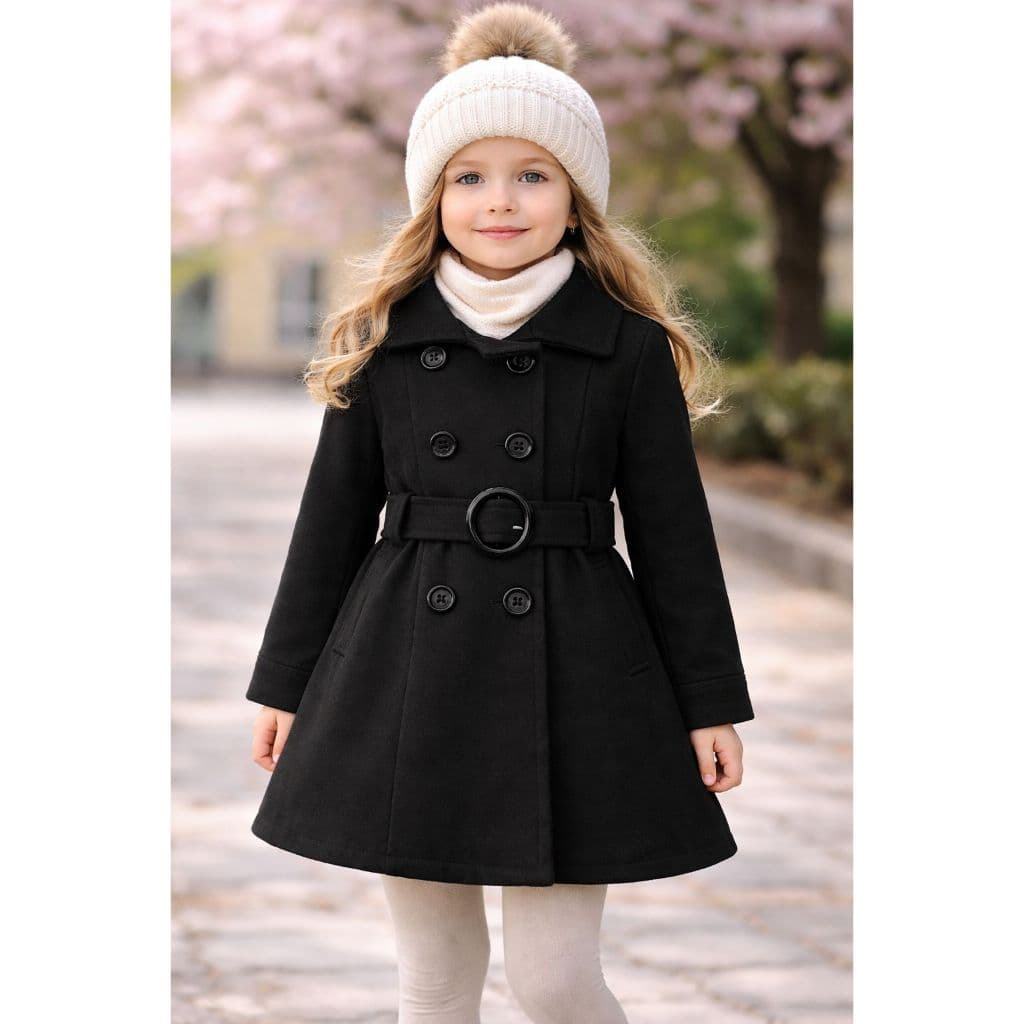 Sobretudo Infantil Flanelado Meninas Inverno 04 ao 10 anos
