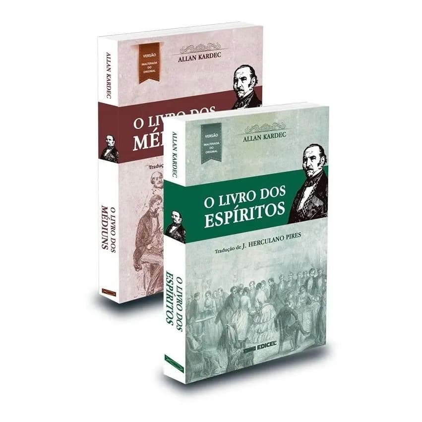 Kit O Livro Dos Espíritos + O Livro dos Médiuns, de Allan Kardec, EDICEL
