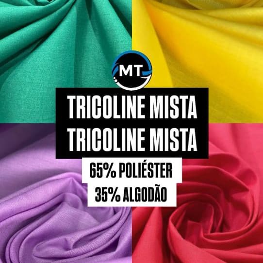 10 Metros Tecido Tricoline Mista ( 10M X 1,50 Mts Largura )