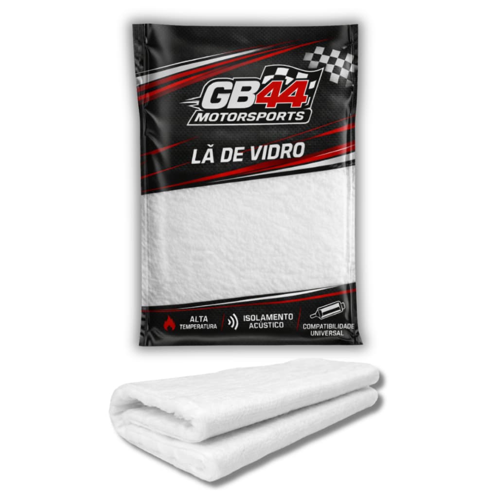 Lã De Vidro P/ Abafar Escapamentos Motos Ponteira Universal Cano Descarga Gb44 Motorsports