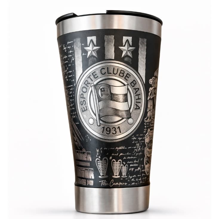 Copo Térmico Personalizado | 473ml | Gravação a Laser 360 Grau
