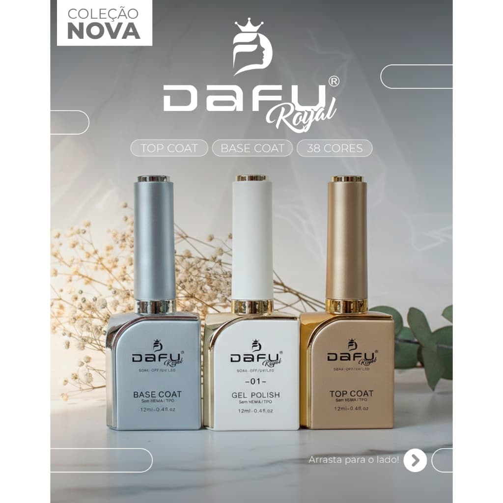 Top Coat Dafu Brilho Espelhado Secagem Rápida Alta Durabilidade Sem TPO -DF-MAX-TP/BS