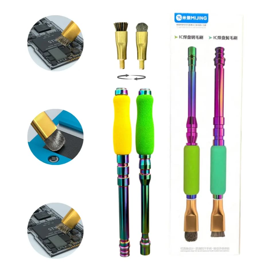 Kit Pincel Antiestático Para Limpeza Placa Do Celular Mijing
