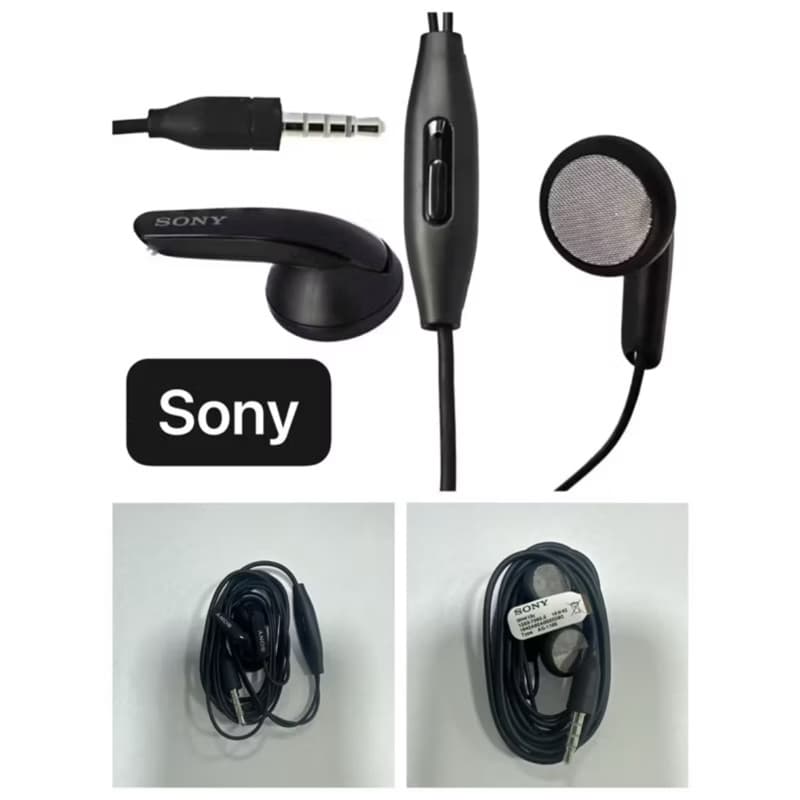 fone de ouvido sony com microfone preto