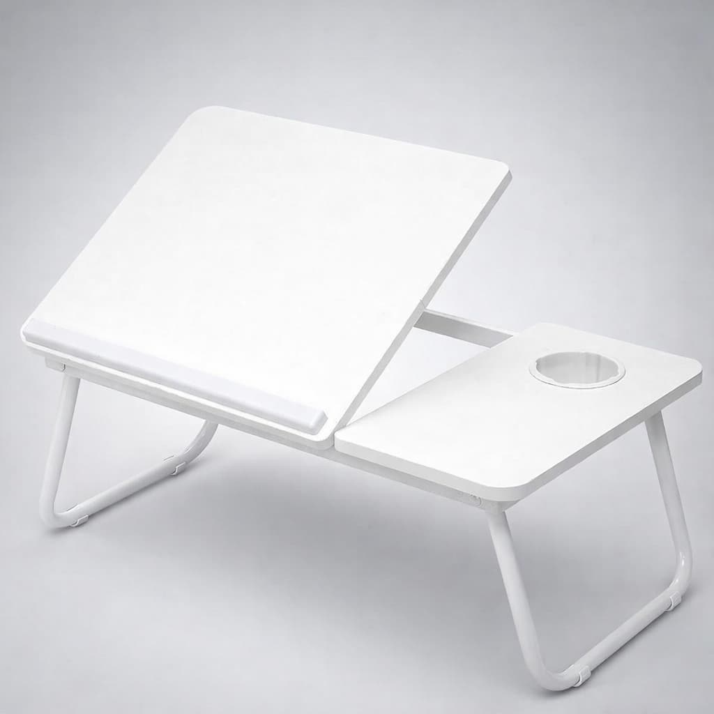 Mesa Notebook Ajustável Dobrável Cama Sofá Suporte Madeira Multifuncional