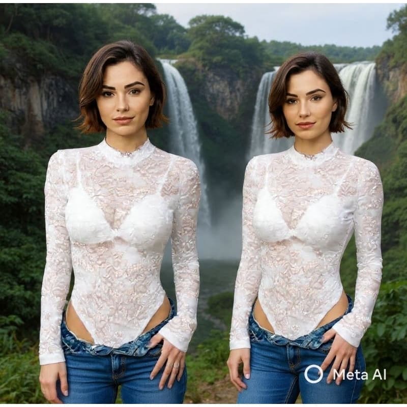 Body Feminino De Renda Moda Gringa ⚡