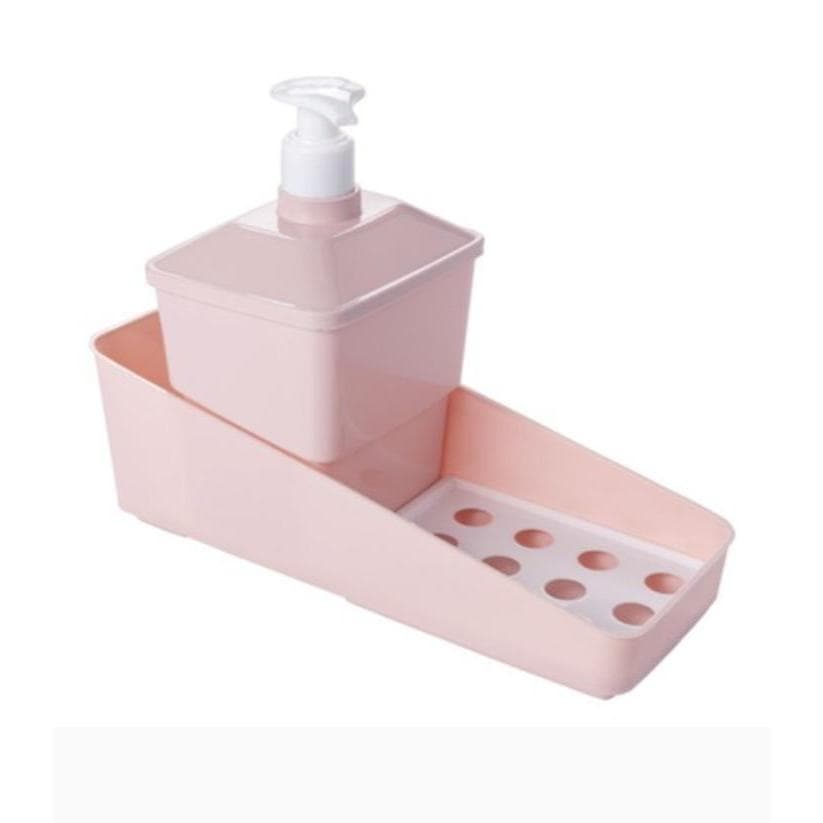 Dispenser Para  Detergente Sabão em Pedra e Esponja 3 em 1- Compacto Econômico  Prático-