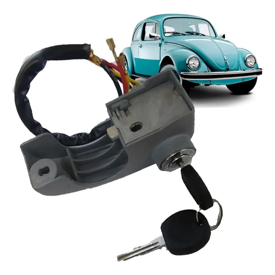 Trava De Direção Completa Chave Comutador Fusca 1978 1979 1980 1981 A 1994 1995 1996