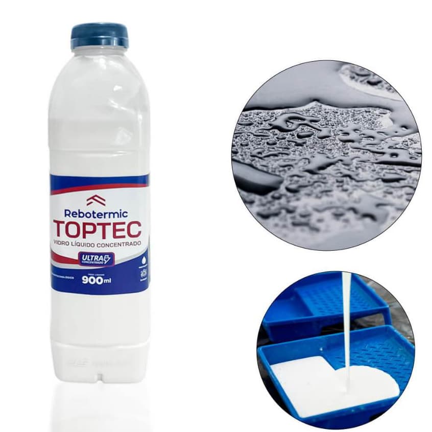 Rebotermic Aditivo Impermeabilizante Líquido 900 ml hidrorepelente contra umidade, infiltrações