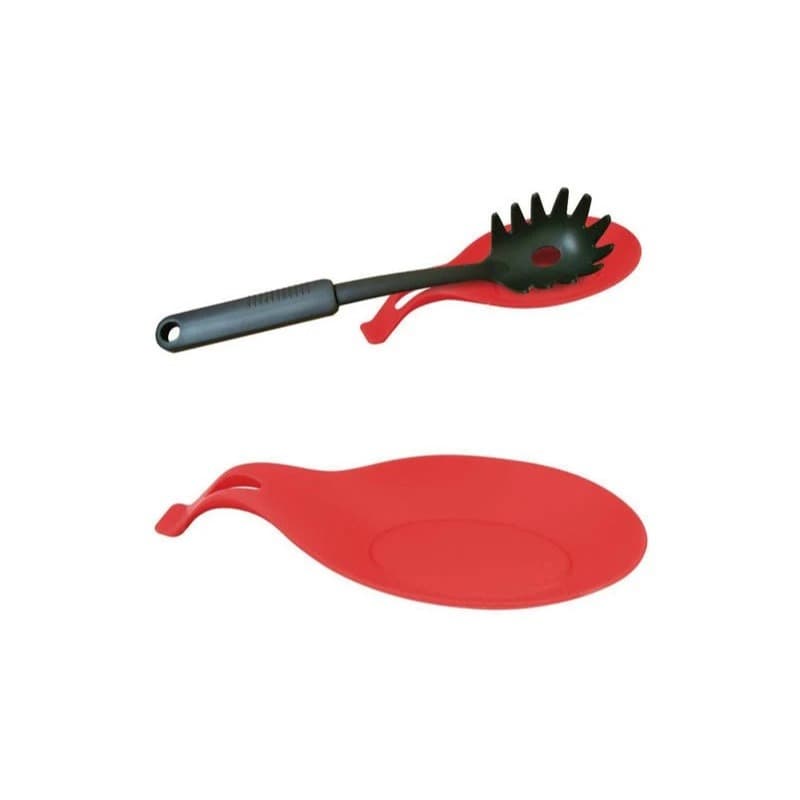 Suporte Descanso de Colher Silicone Anti-Gotejamento | Porta Talher Cozinha Limpa Prático Resistente