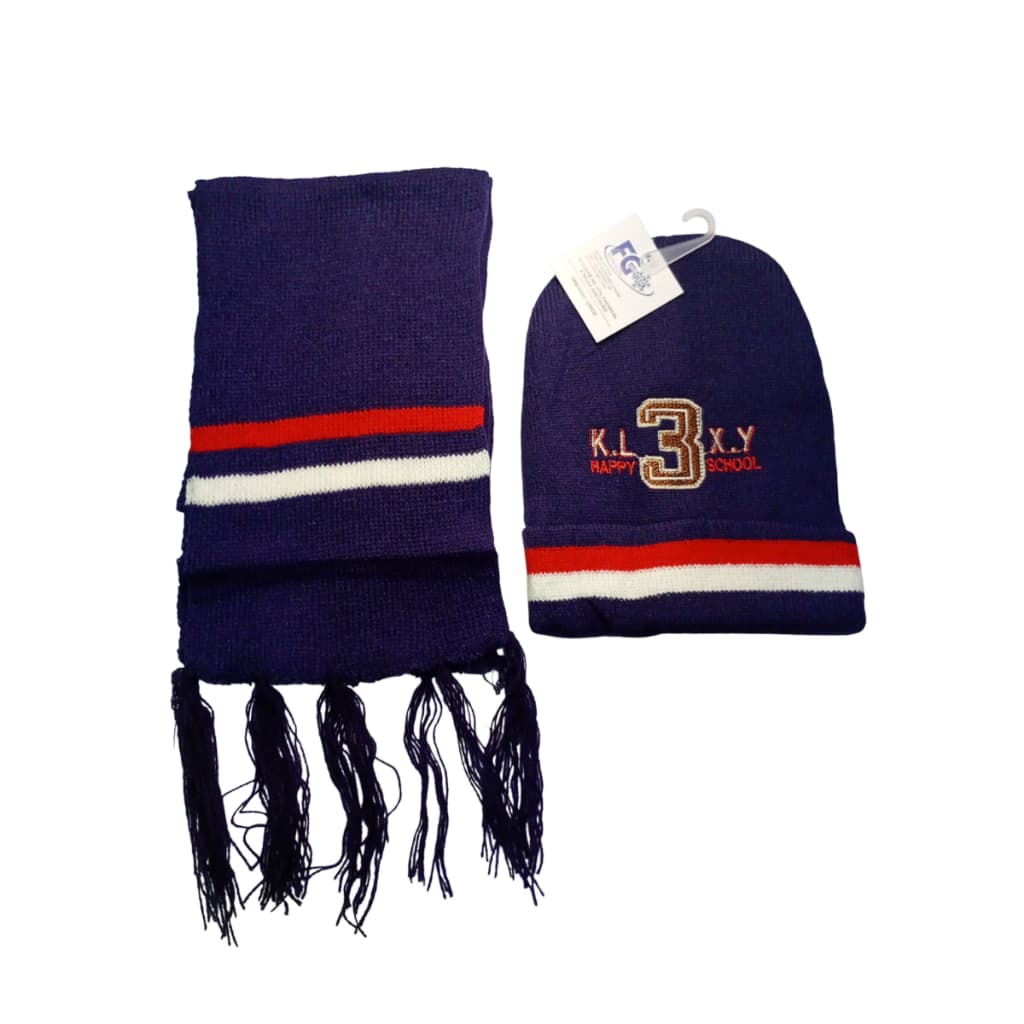 Kit Inverno Toca Cachecol Lã  Infantil Quentinho Roupa  Frio