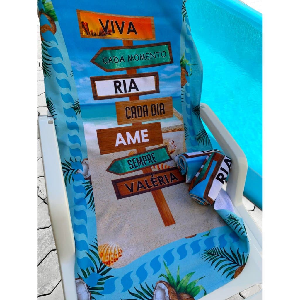 Toalha de Praia Personalizada - Água de Coco