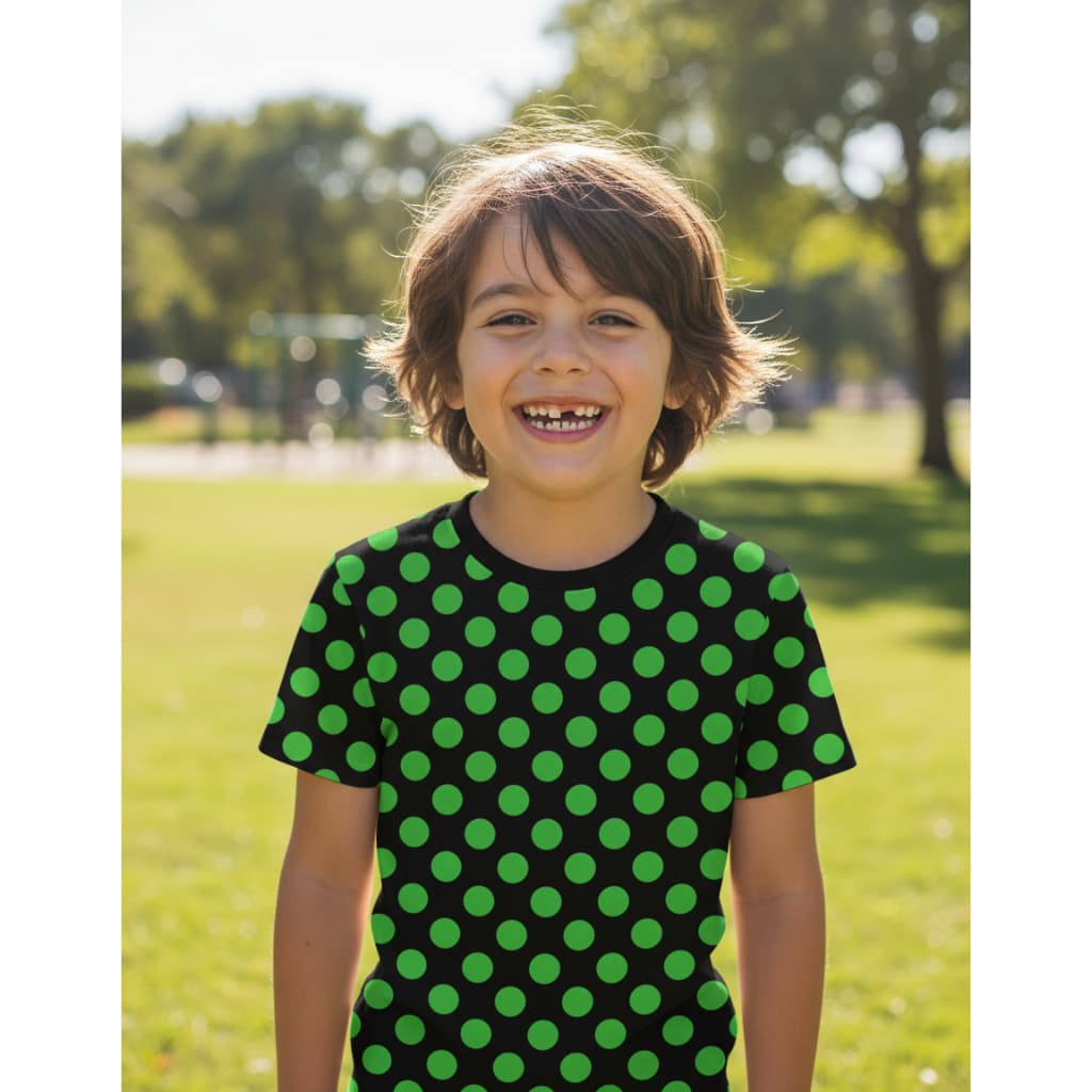 Camisa De Bolinha Infantil Camisa Infantil de Bolinha Tecido Premium