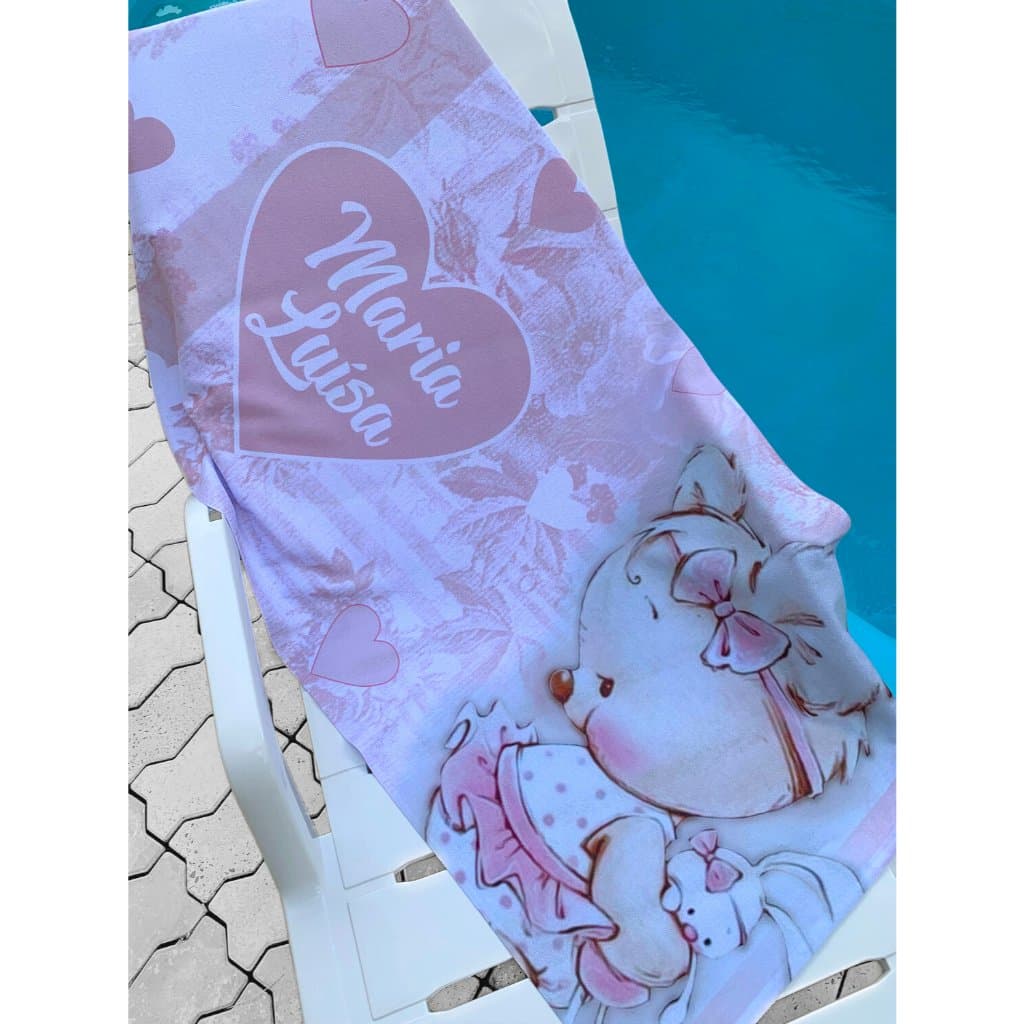 Toalha de Praia Personalizada - Pequenos Passos