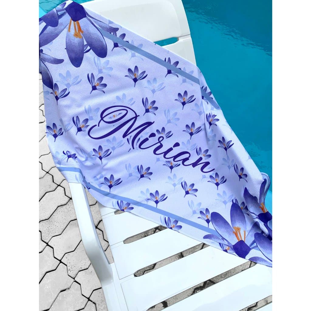 Toalha de Praia Personalizada - Violeta