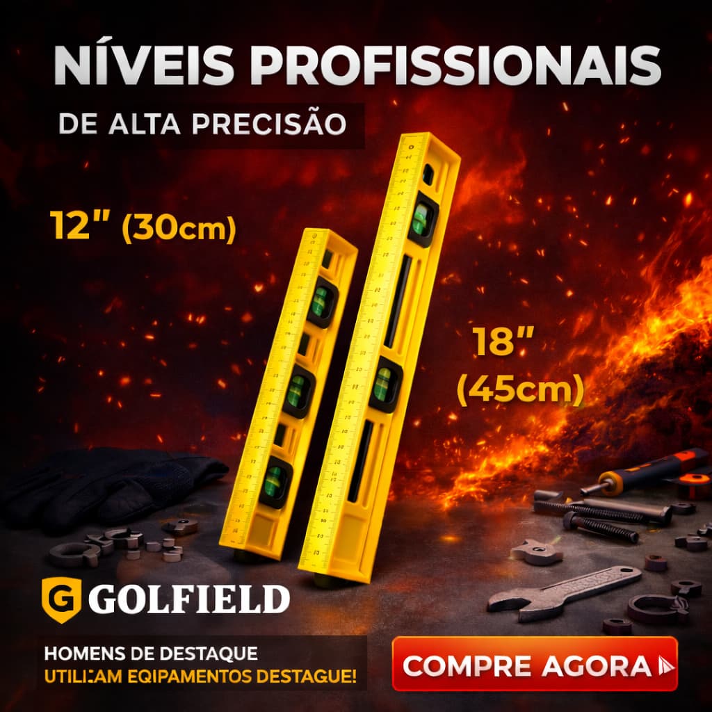 Nível Profissional 12" 30cm 18" 45cm Alta Precisão 3 Bolhas Kit Nível Construção Pedreiro Marceneiro