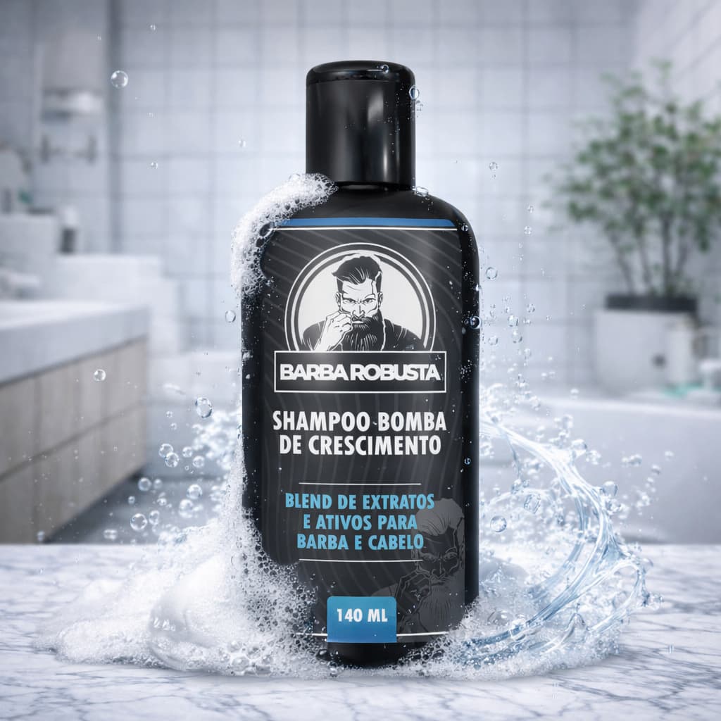 Shampoo Para Barba Crescimento e Fortalecimento Barba Robusta