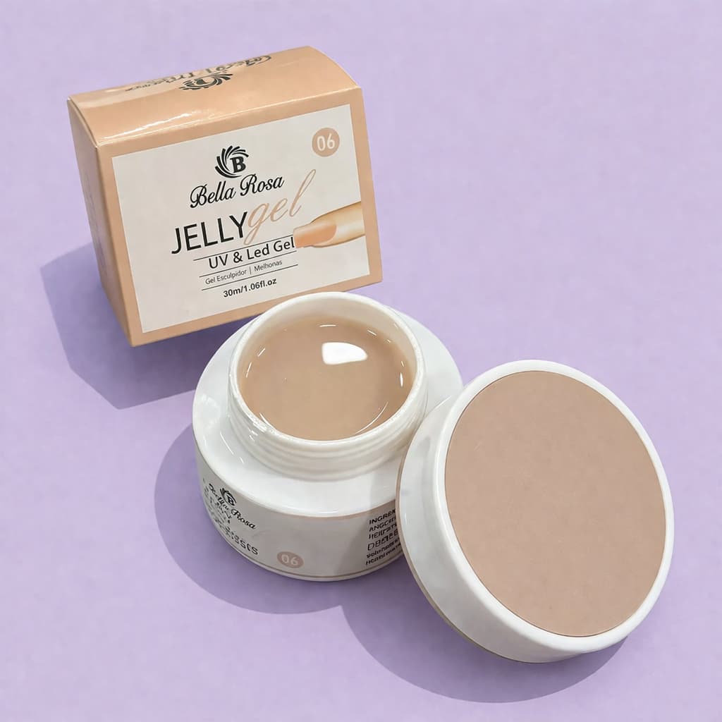 Gel Jelly Para Alongamento Unhas UV/LED 30g - Bella Rosa