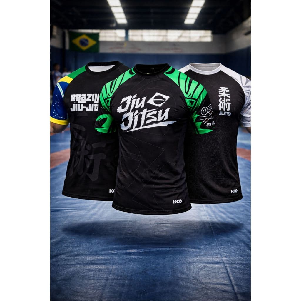 Camiseta Jiu Jitsu Dry Fit Masculina Feminina Infantil Baby Look Academia Treino Estampada bjj