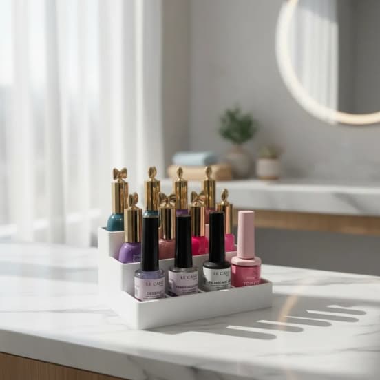 Expositor para Esmaltes 3 Níveis | Organizador de Esmalte | Suporte Manicure 3D