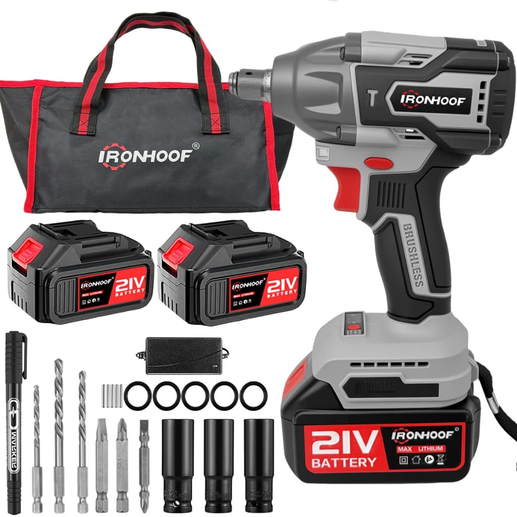 Parafusadeira Chave De Impacto A Bateria Brushless 1/2'' 520nm