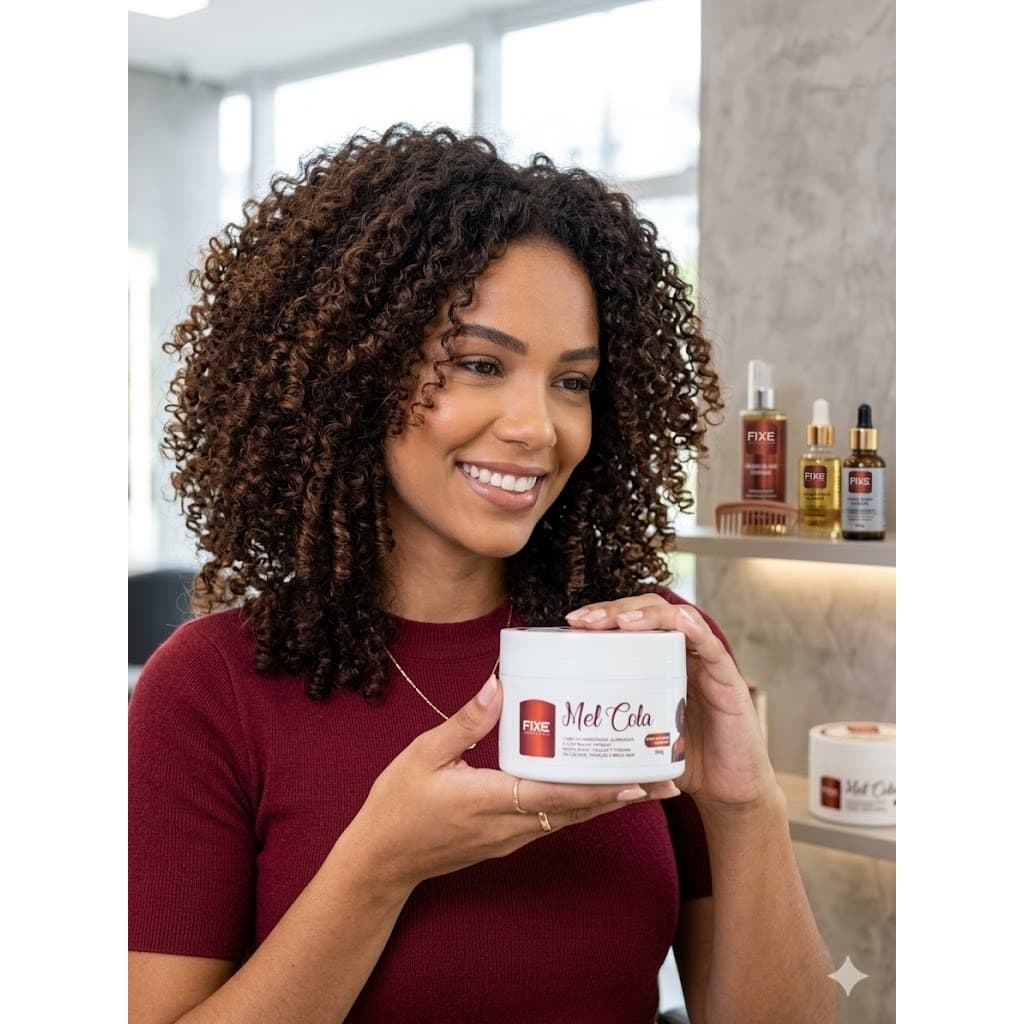 MEL COLA FIXE COSMETICS 300G - MODELAGEM E BRILHO INTENSO
