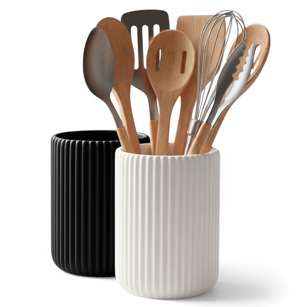 Pote de Talheres Organizador Moderno para Cozinha Resistente
