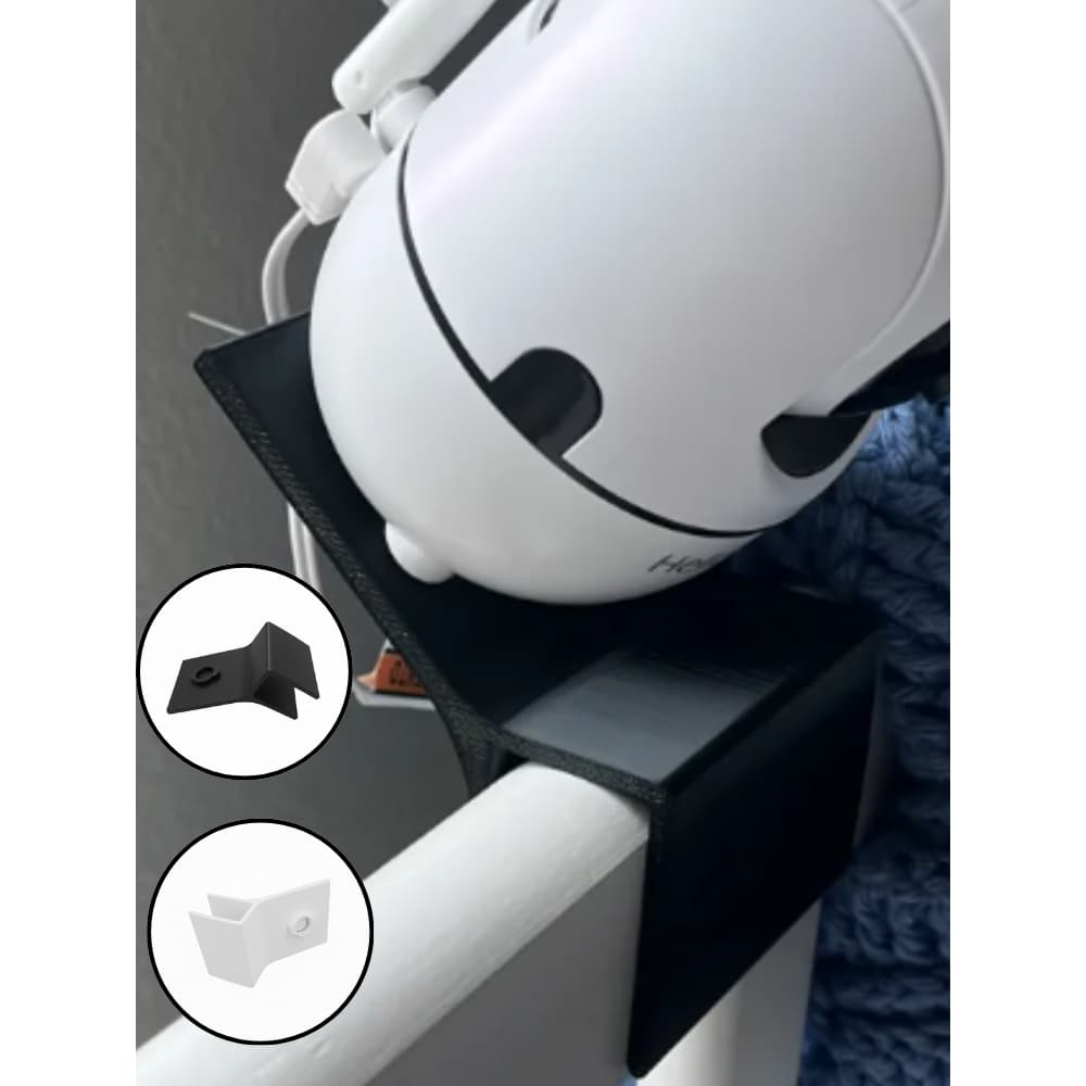 Suporte baba eletrônica inclinada hello baby minimalista para berço e outras superficies
