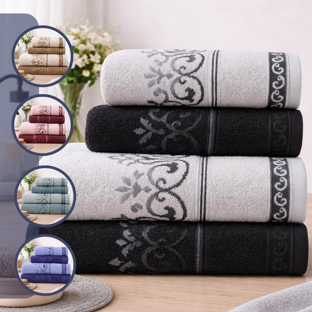 Kit Toalhas Banho E Rosto 4 Peças Enxuga Bem Ótima Absorção Macia Habitat Brisa