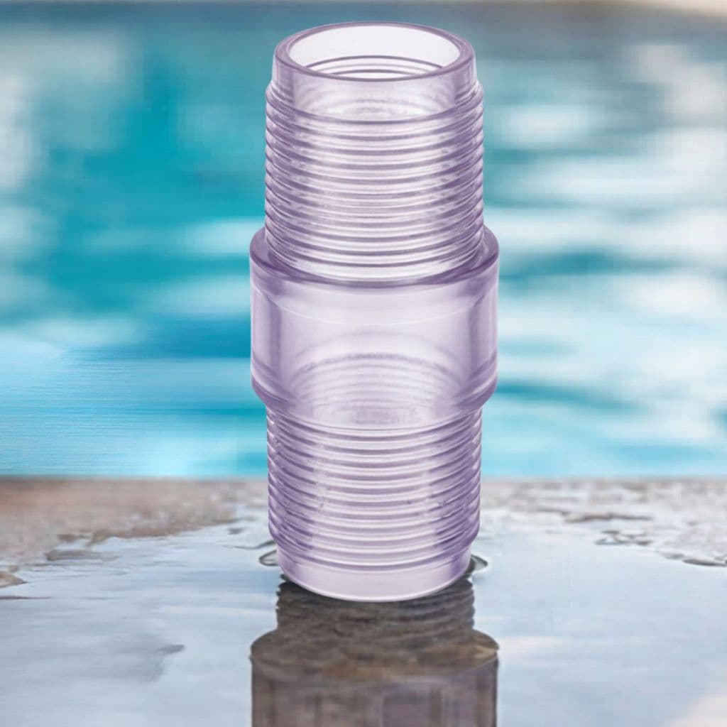 Emenda Tranparente Para Mangueira De Piscina 38mm Resistente e Vedada