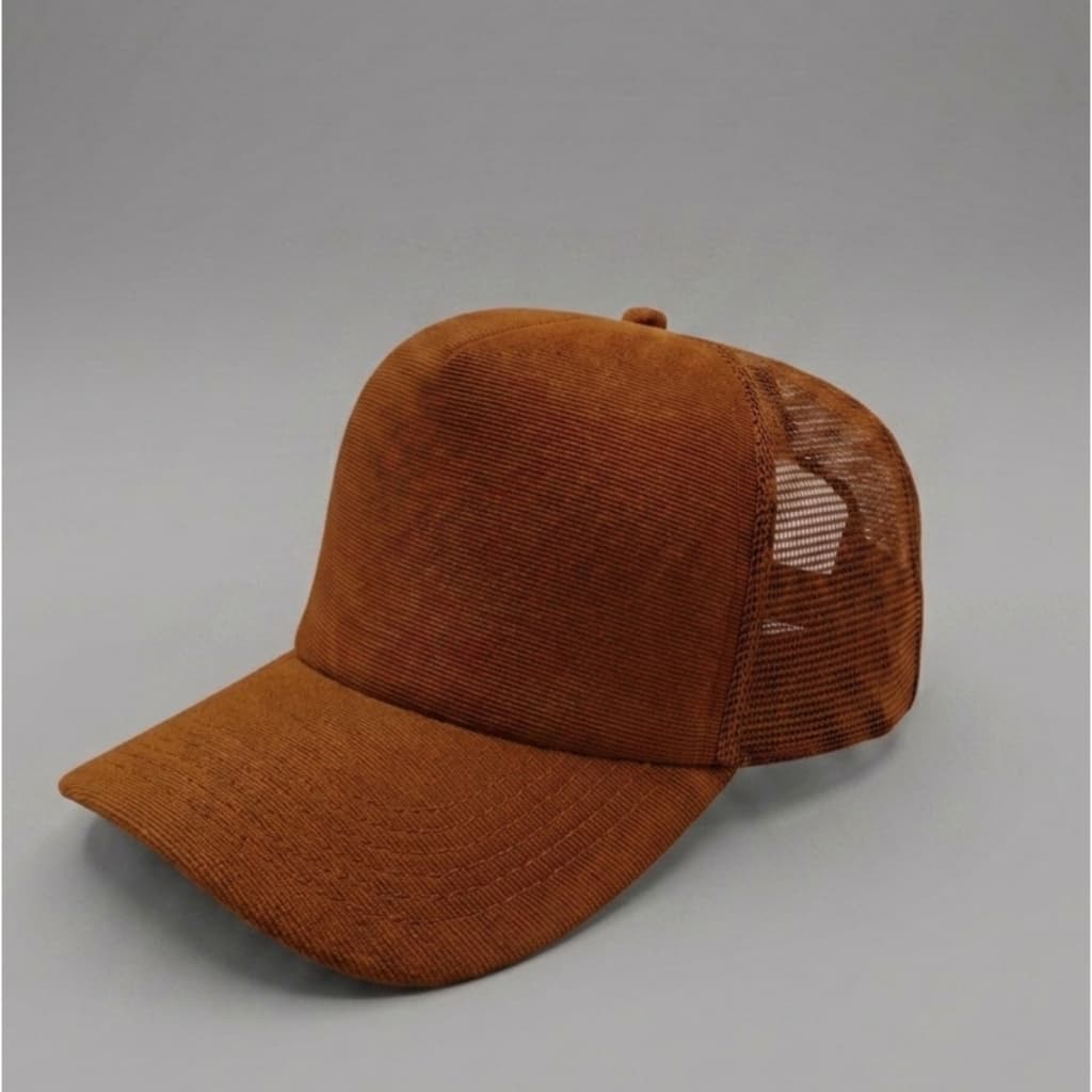 Bone Trucker Tela Liso Caramelo Unissex Casual Barato