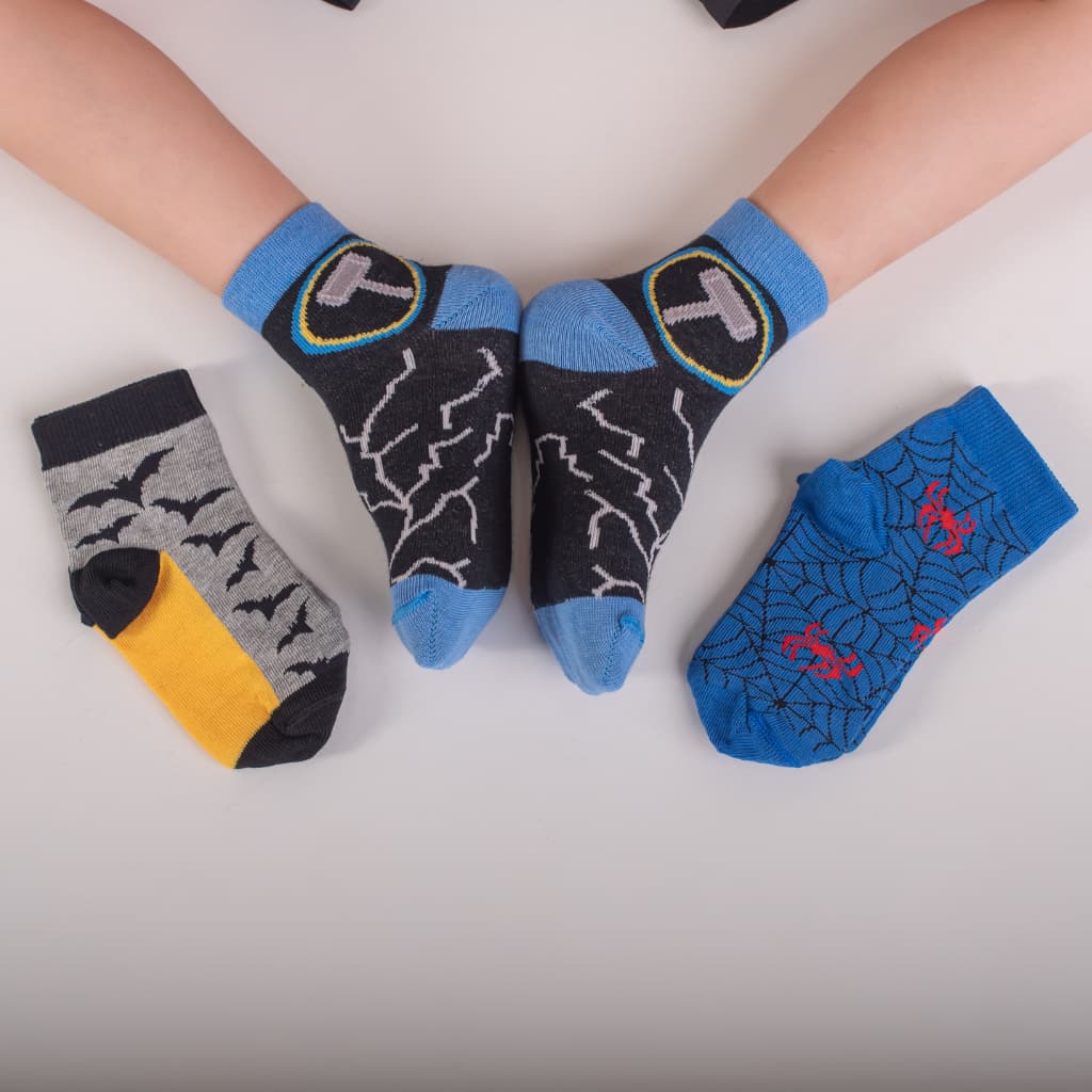 Kit 3 Pares Meia Infantil Cano Médio confortável cores lindas perfeita para o dia dia
