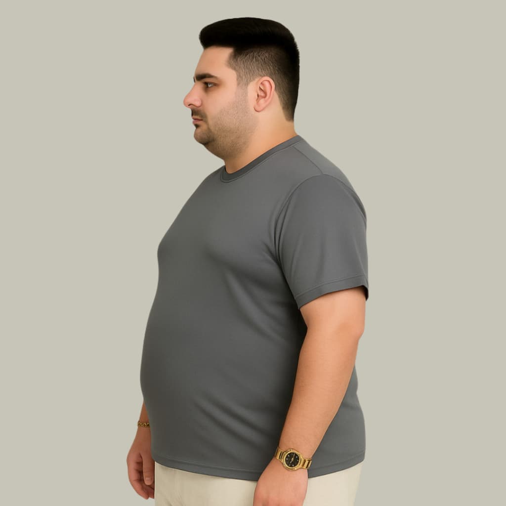 Camiseta Masculina Plus Size Dryfit p/ Treino Esportiva Brousse