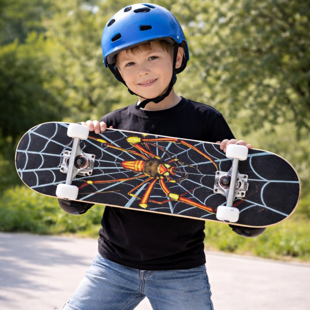 Skate Infantil Radical Semi Profissinonal Shape de madeira Kit Proteção Menino Menina Iniciante 70 cm