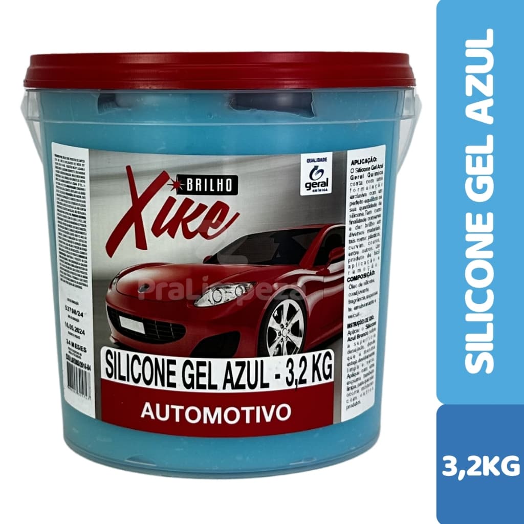 Silicone Gel Automotivo 3,2Kg | Brilho Intenso Painel Pneu Plástico | Alta Durabilidade