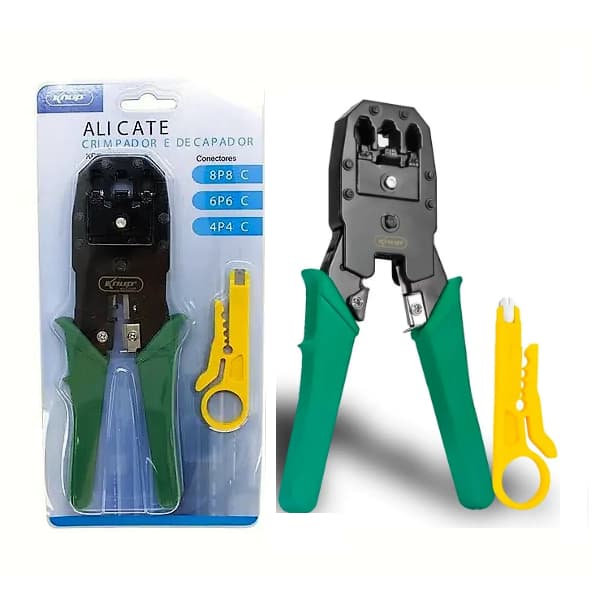 Alicate Crimpador e Decapador Knup