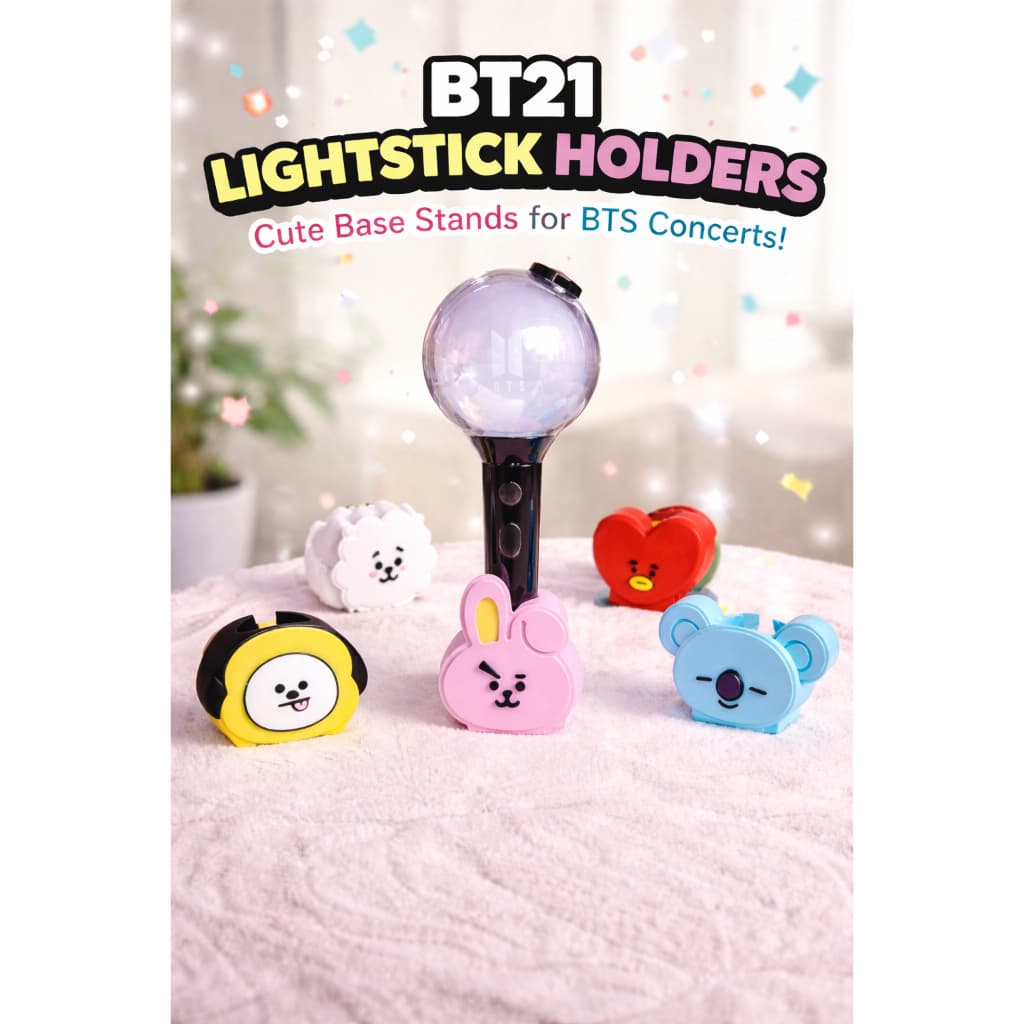 Suporte Base Army Bomb Lightstick Show BTS 2026 BT2 TATA, JIN, COOKY, KOYA, CHIMMY  K-POP IDOL
