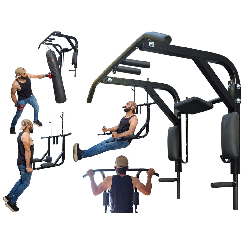 Barra Fixa e Paralela Multifuncional 7x1 Deluxe - Fitness Prado