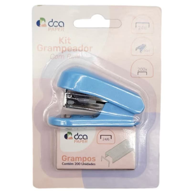 Mini grampeador com refil