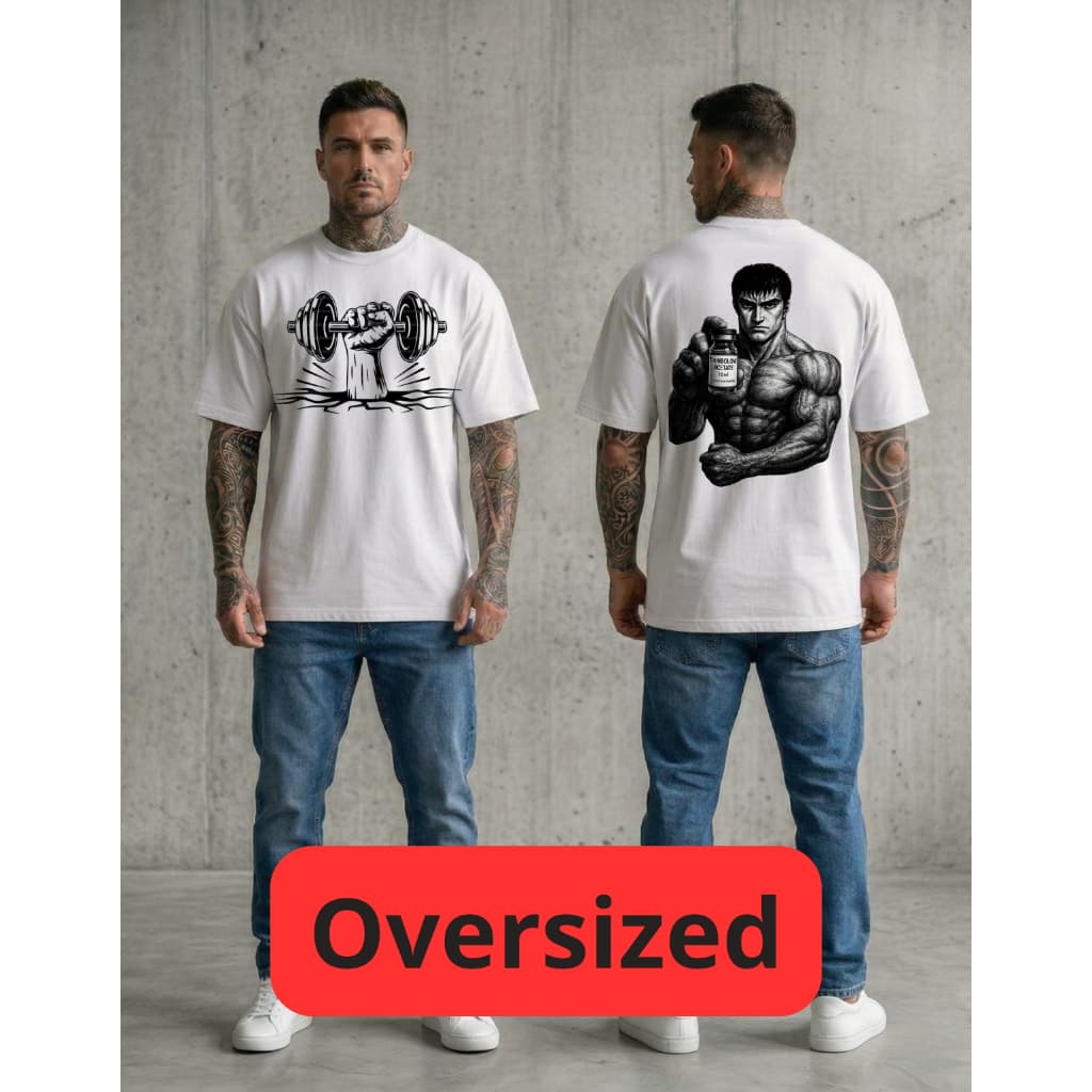 CAMISETA ACADEMIA MASCULINA OVERSIZED ESTAMPA MODERNA FITNESS TREINO MUSCULAÇÃO STREET