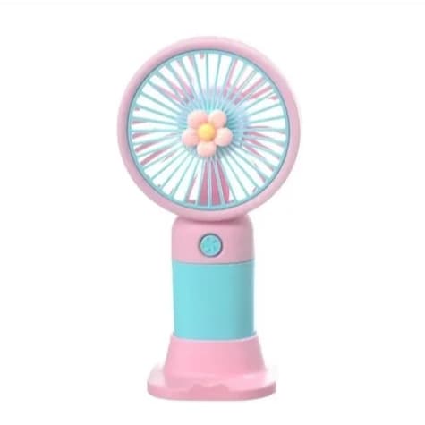 🌀Ventilador mini Portátil Recarregável USB – Design Divertido e Compacto! 🌀