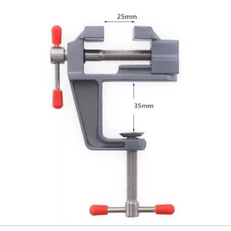 Mini Torno Morsa De Bancada Mesa Base Fixa - Durável e Compacto, Ideal para Hobbies e Artesanato