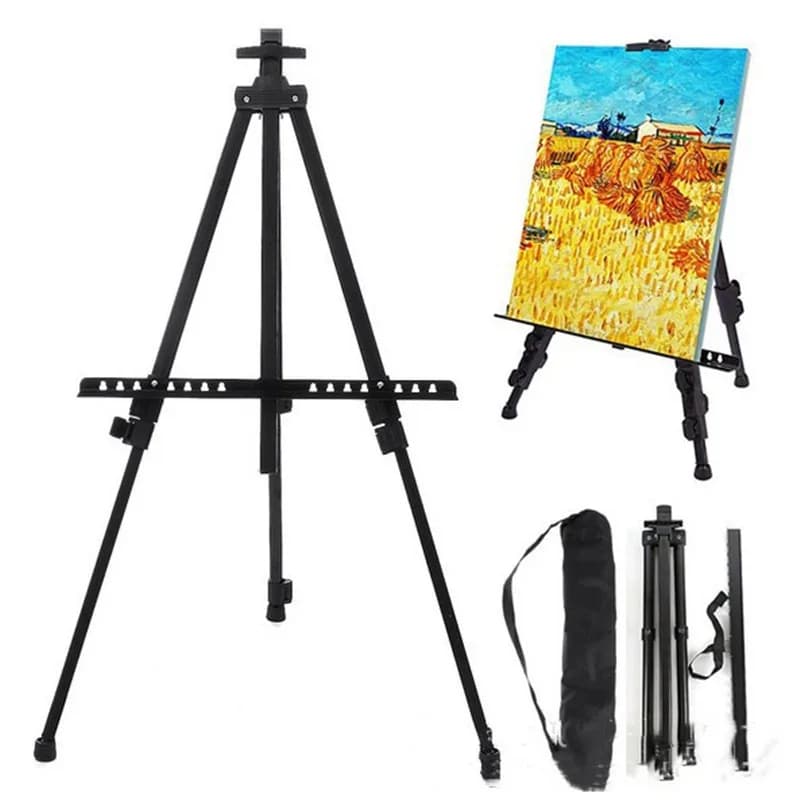 Cavalete Tripé de Pintura Profissional 1,67m Dobrável com Bolsa – Para Tela Grande