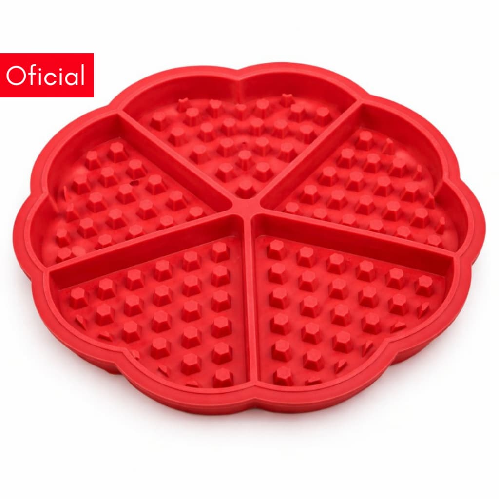 Forma Silicone Waffle Panqueca 5 Cavidades Antiaderente Forno Airfryer Original