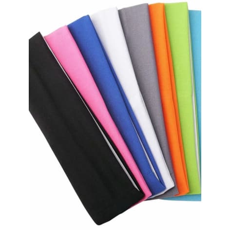 Kit 4 Faixa de Cabelo Unissex p/ Esporte e FitDance  Academia  Branco Preto Marrom Cinza Tendência